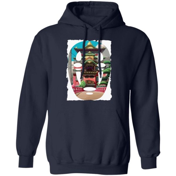 Spirited Away Movie Poster - Spirited Away –  The Bathhouse Ft. No Face Hoodie-Apparel, Hoodie, kaonashi, no face, Spirited Away, Spirited Away Movie Poster