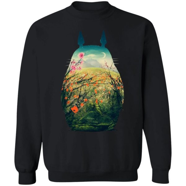 Totoro Soot Sprites - My Neighbor Totoro Colorful Cutout Sweatshirt-Apparel, My Neighbor Totoro, Sweatshirt, Totoro Soot Sprites