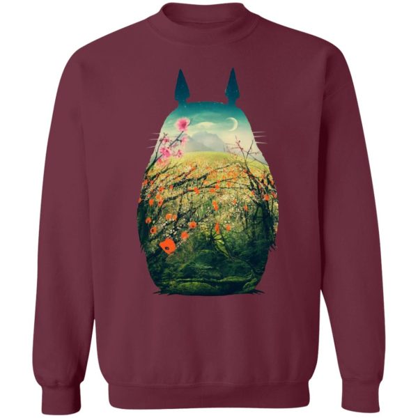 Totoro Soot Sprites - My Neighbor Totoro Colorful Cutout Sweatshirt-Apparel, My Neighbor Totoro, Sweatshirt, Totoro Soot Sprites