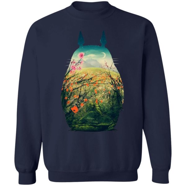 Totoro Soot Sprites - My Neighbor Totoro Colorful Cutout Sweatshirt-Apparel, My Neighbor Totoro, Sweatshirt, Totoro Soot Sprites