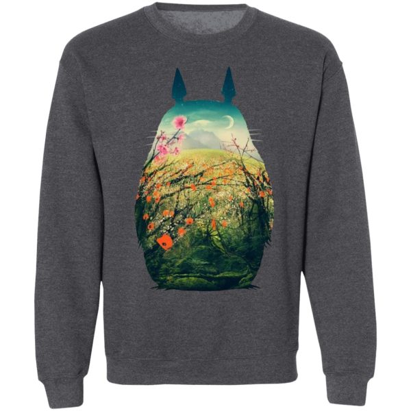 Totoro Soot Sprites - My Neighbor Totoro Colorful Cutout Sweatshirt-Apparel, My Neighbor Totoro, Sweatshirt, Totoro Soot Sprites