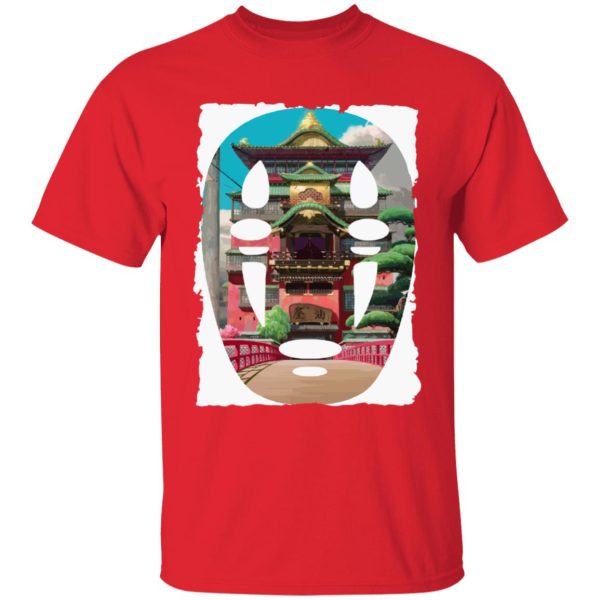 Yubaba Spirited Away - Spirited Away –  The Bathhouse Ft. No Face T Shirt-Apparel, kaonashi, no face, Spirited Away, Tshirt, Yubaba Spirited Away