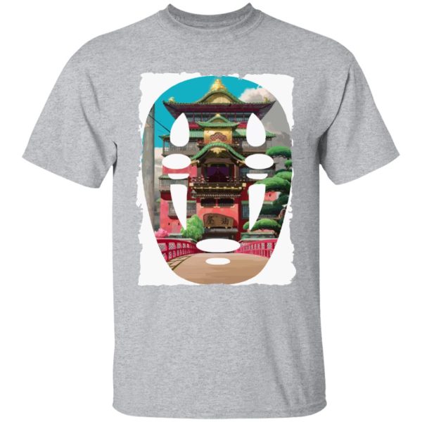 Yubaba Spirited Away - Spirited Away –  The Bathhouse Ft. No Face T Shirt-Apparel, kaonashi, no face, Spirited Away, Tshirt, Yubaba Spirited Away