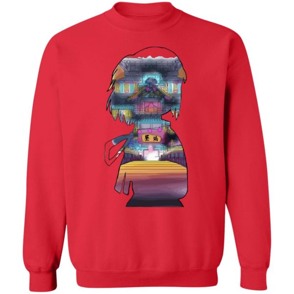 Spirited Away Arms Guy - Spirited Away – Sen and The Bathhouse Cutout Colorful Sweatshirt-Apparel, Spirited Away, Spirited Away Arms Guy, Sweatshirt