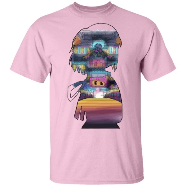 Spirited Away - Sen and The Bathhouse Cutout Colorful T Shirt-Apparel, Spirited Away, Tshirt