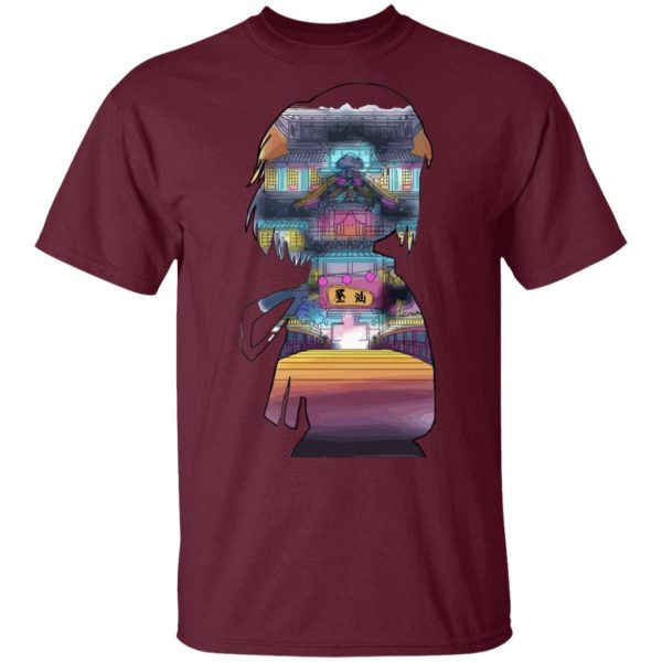 Spirited Away - Sen and The Bathhouse Cutout Colorful T Shirt-Apparel, Spirited Away, Tshirt