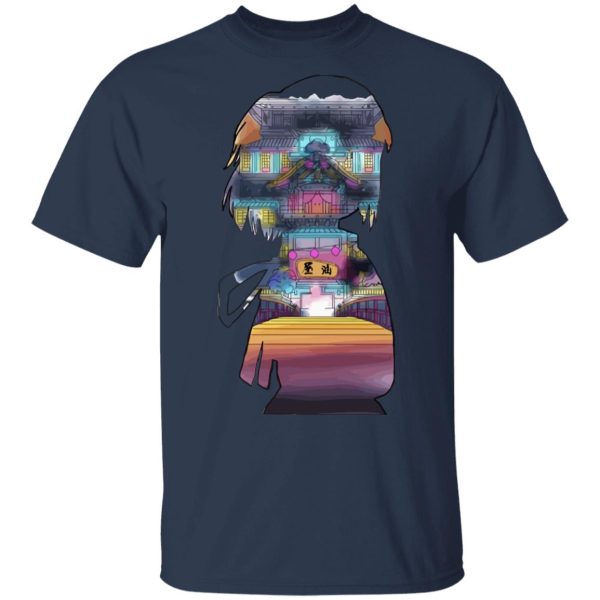 Spirited Away - Sen and The Bathhouse Cutout Colorful T Shirt-Apparel, Spirited Away, Tshirt