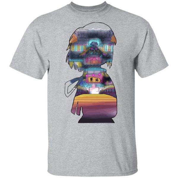 Spirited Away - Sen and The Bathhouse Cutout Colorful T Shirt-Apparel, Spirited Away, Tshirt