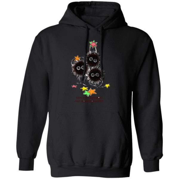 Spirited Away Movie Poster - Spirited Away Susuwatari Graphic Hoodie-Apparel, Hoodie, Spirited Away, Spirited Away Movie Poster