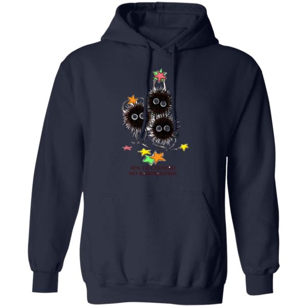 Spirited Away Movie Poster - Spirited Away Susuwatari Graphic Hoodie-Apparel, Hoodie, Spirited Away, Spirited Away Movie Poster