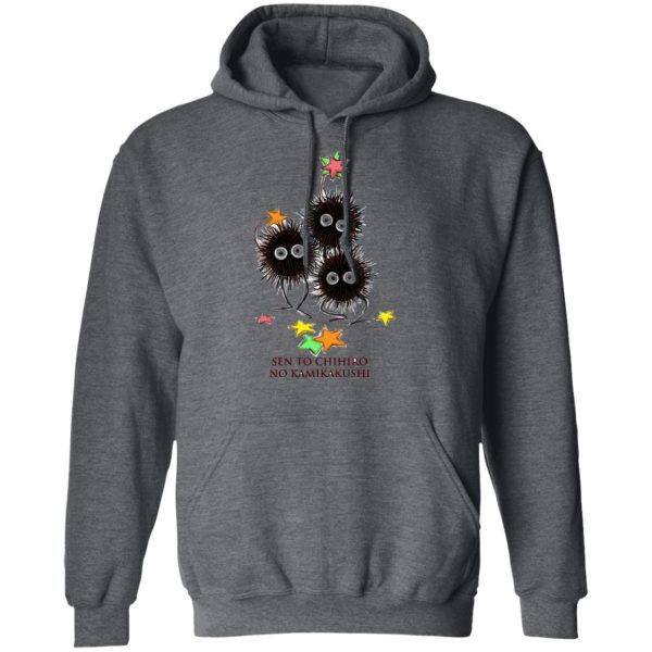 Spirited Away Movie Poster - Spirited Away Susuwatari Graphic Hoodie-Apparel, Hoodie, Spirited Away, Spirited Away Movie Poster