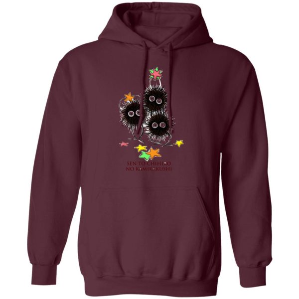 Spirited Away Movie Poster - Spirited Away Susuwatari Graphic Hoodie-Apparel, Hoodie, Spirited Away, Spirited Away Movie Poster