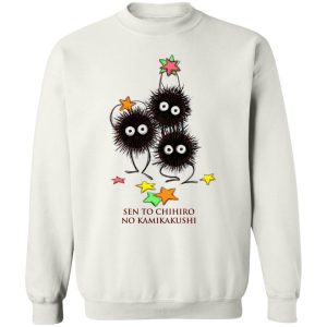 Kamaji Spirited Away - Spirited Away Susuwatari Graphic Sweatshirt-Apparel, Have Mercy For The Spirited Away Shamans, Kamaji Spirited Away, Spirited Away, Spirited Away With Puppets, Sweatshirt