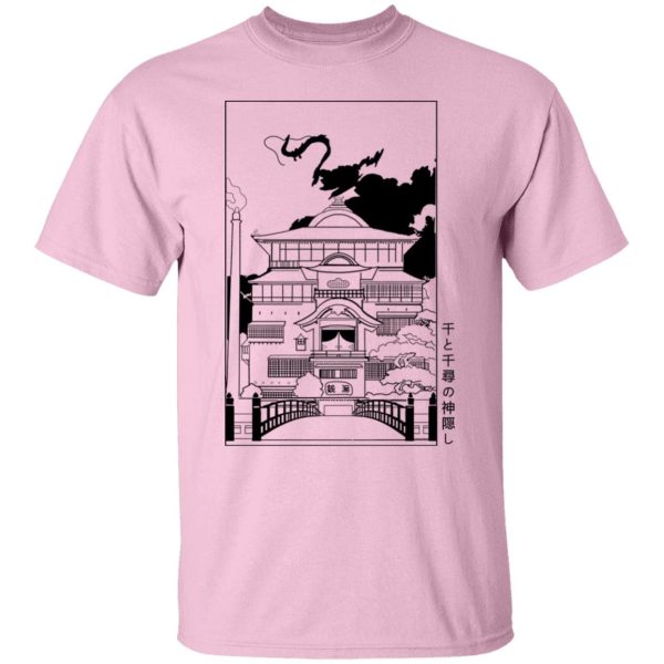 Spirited Away Online - Spirited Away Bathhouse illustrated Graphic T Shirt-Apparel, Spirited Away, Spirited Away Online, Tshirt