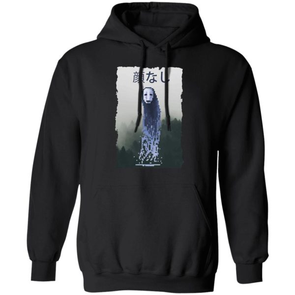 Spirited Away Arms Guy - Spirited Away No Face Kaonashi 8bit Hoodie-Apparel, Haku Spirited Away Dragon, Hoodie, kaonashi, no face, No Face From Spirited Away, Spirited Away, Spirited Away Arms Guy