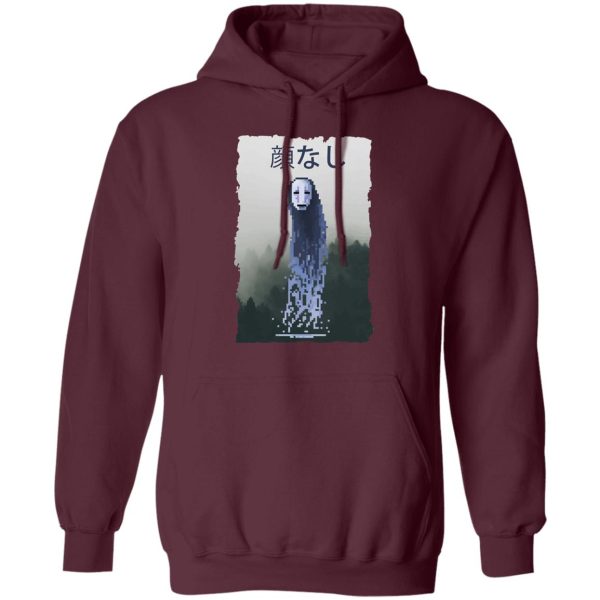 Spirited Away Arms Guy - Spirited Away No Face Kaonashi 8bit Hoodie-Apparel, Haku Spirited Away Dragon, Hoodie, kaonashi, no face, No Face From Spirited Away, Spirited Away, Spirited Away Arms Guy