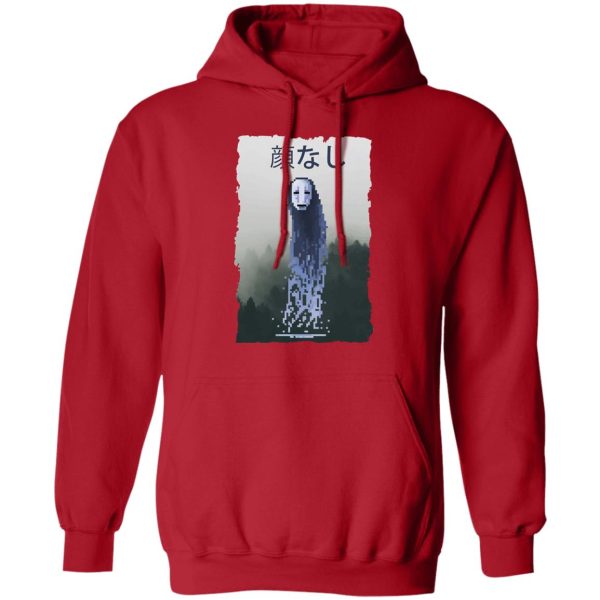 Spirited Away Arms Guy - Spirited Away No Face Kaonashi 8bit Hoodie-Apparel, Haku Spirited Away Dragon, Hoodie, kaonashi, no face, No Face From Spirited Away, Spirited Away, Spirited Away Arms Guy