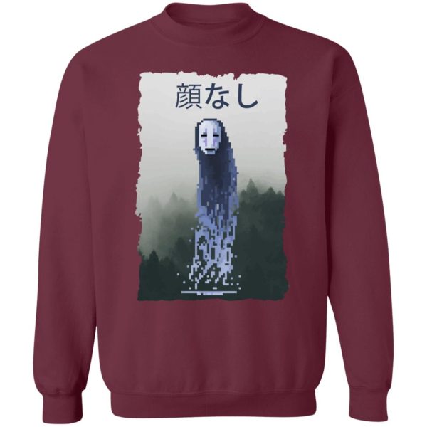 Spirited Away Director - Spirited Away No Face Kaonashi 8bit Sweatshirt-Apparel, kaonashi, no face, Spirited Away, Spirited Away Director, Sweatshirt