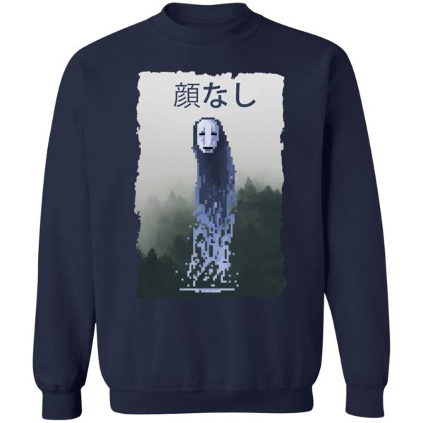 Spirited Away Director - Spirited Away No Face Kaonashi 8bit Sweatshirt-Apparel, kaonashi, no face, Spirited Away, Spirited Away Director, Sweatshirt