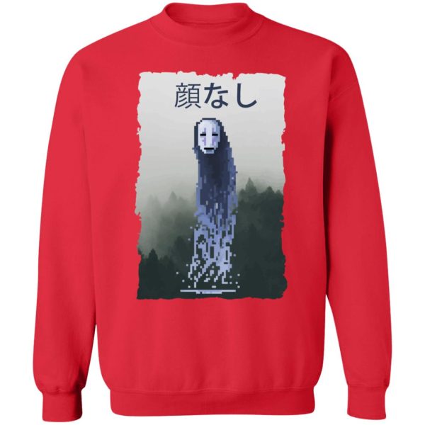 Spirited Away Director - Spirited Away No Face Kaonashi 8bit Sweatshirt-Apparel, kaonashi, no face, Spirited Away, Spirited Away Director, Sweatshirt