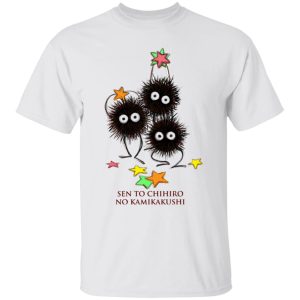 Spirited Away Theaters - Spirited Away Susuwatari Graphic T Shirt-Apparel, Spirited Away, Spirited Away Radish Spirit, Spirited Away Theaters, Spirited Away Wallpaper, Tshirt