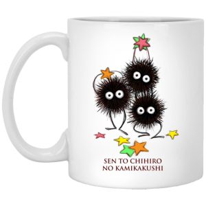 Spirited Away Streaming - Spirited Away Susuwatari Graphic Mug-Accessories, House Decor, Mug, Spirited Away, Spirited Away Streaming