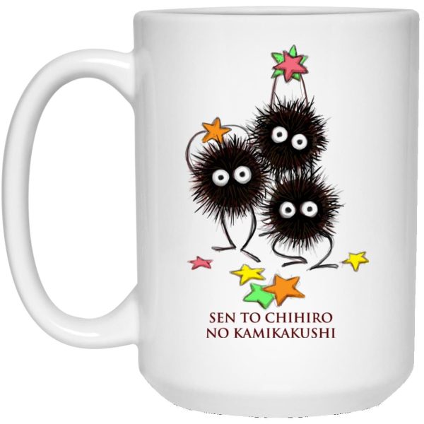 Spirited Away Streaming - Spirited Away Susuwatari Graphic Mug-Accessories, House Decor, Mug, Spirited Away, Spirited Away Streaming