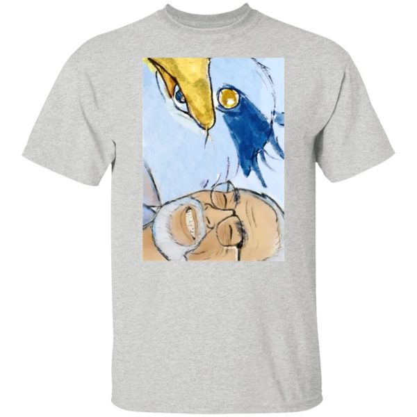 Cast Of The Boy And The Heron English Cast - The Heron and Hayao Miyazaki T Shirt-Cast Of The Boy And The Heron English Cast