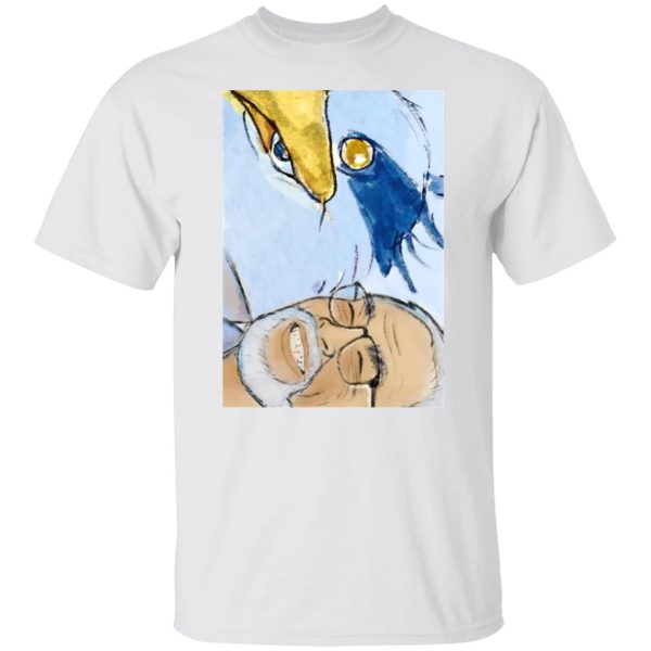 Cast Of The Boy And The Heron English Cast - The Heron and Hayao Miyazaki T Shirt-Cast Of The Boy And The Heron English Cast