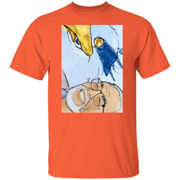 Cast Of The Boy And The Heron English Cast - The Heron and Hayao Miyazaki T Shirt-Cast Of The Boy And The Heron English Cast