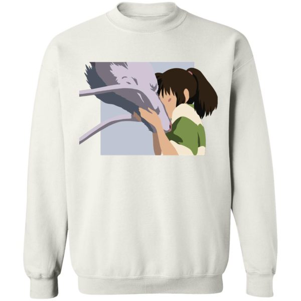 Spirited Away Bathhouse - Spirited Away Haku and Chihiro Graphic Sweatshirt-Apparel, Dragon In Spirited Away, Spirited Away, Spirited Away Bathhouse, Spirited Away Japanese, Sweatshirt