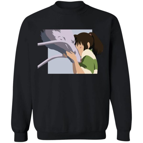 Spirited Away Bathhouse - Spirited Away Haku and Chihiro Graphic Sweatshirt-Apparel, Dragon In Spirited Away, Spirited Away, Spirited Away Bathhouse, Spirited Away Japanese, Sweatshirt