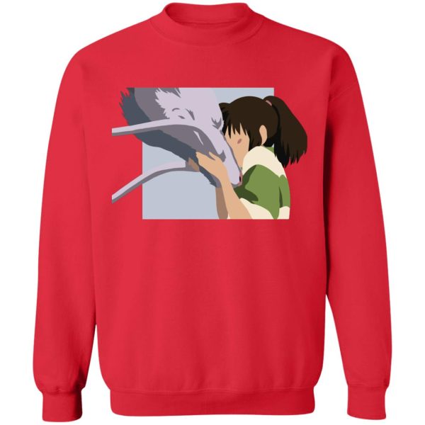 Spirited Away Bathhouse - Spirited Away Haku and Chihiro Graphic Sweatshirt-Apparel, Dragon In Spirited Away, Spirited Away, Spirited Away Bathhouse, Spirited Away Japanese, Sweatshirt