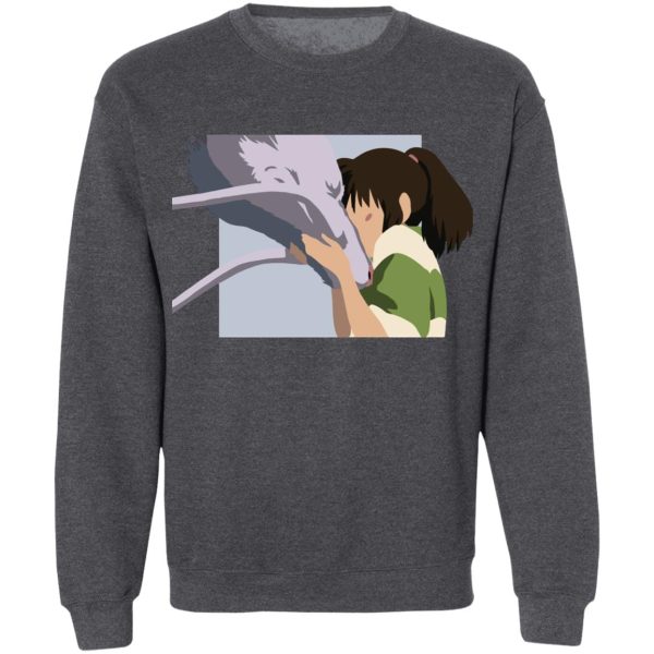 Spirited Away Bathhouse - Spirited Away Haku and Chihiro Graphic Sweatshirt-Apparel, Dragon In Spirited Away, Spirited Away, Spirited Away Bathhouse, Spirited Away Japanese, Sweatshirt