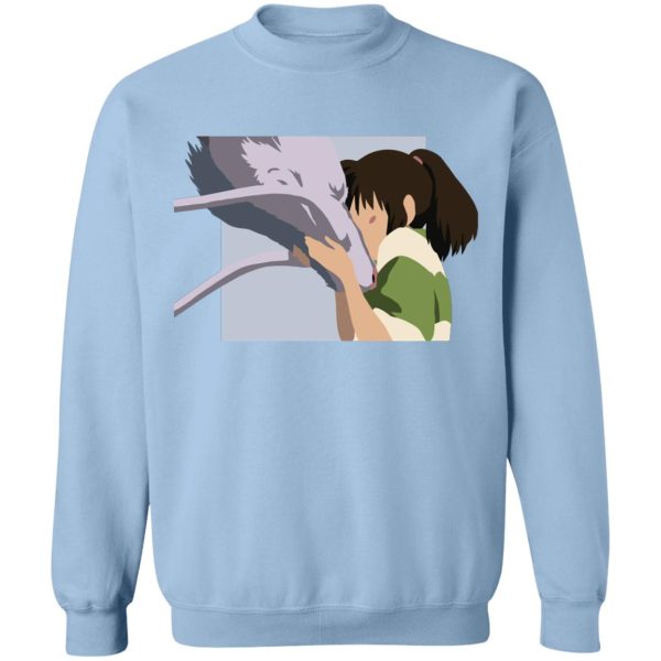 Spirited Away Bathhouse - Spirited Away Haku and Chihiro Graphic Sweatshirt-Apparel, Dragon In Spirited Away, Spirited Away, Spirited Away Bathhouse, Spirited Away Japanese, Sweatshirt