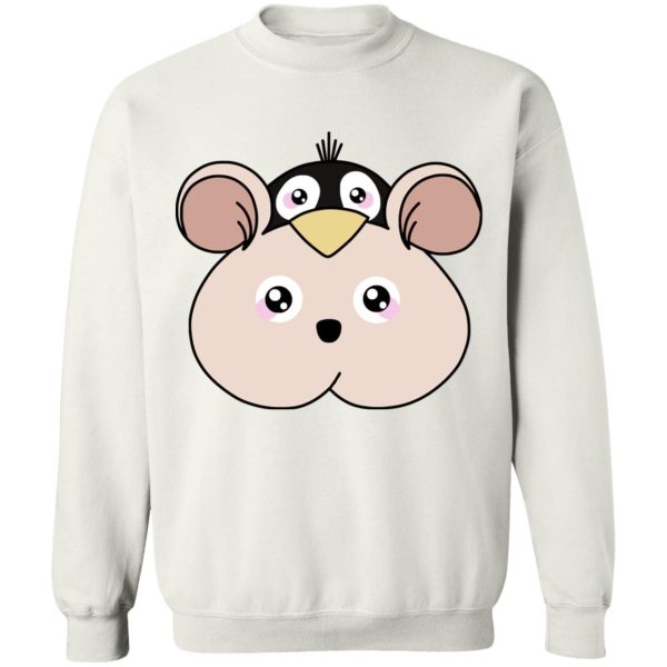 Soot Balls In Spirited Away - Spirited Away Boh with Yubaba’s bird Classic Sweatshirt-Apparel, Soot Balls In Spirited Away, Spirited Away, Sweatshirt