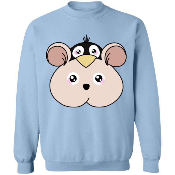 Soot Balls In Spirited Away - Spirited Away Boh with Yubaba’s bird Classic Sweatshirt-Apparel, Soot Balls In Spirited Away, Spirited Away, Sweatshirt