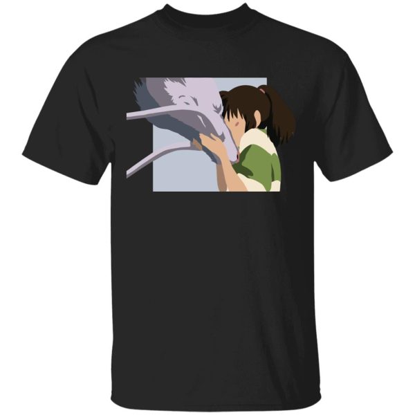 Spirited Away Dragon - Spirited Away Haku and Chihiro Graphic T Shirt-Apparel, Spirited Away, Spirited Away Dragon, Tshirt