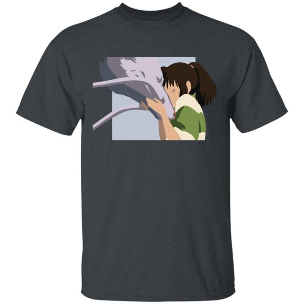 Spirited Away Dragon - Spirited Away Haku and Chihiro Graphic T Shirt-Apparel, Spirited Away, Spirited Away Dragon, Tshirt