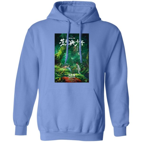 The Boy And The Heron Where To Watch - The Boy and The Heron Poster 5 Hoodie-The Boy And The Heron Where To Watch