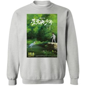 Boy And The Heron Streaming - The Boy and The Heron Poster 6 Sweatshirt-Boy And The Heron Streaming