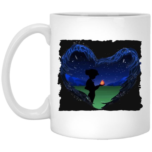 Howl's Moving Castle Movie Cast - Howl’s Moving Castle – Howl meets Calcifer Classic Mug-Accessories, House Decor, Howl's Moving Castle, Howl's Moving Castle Movie Cast, Mug