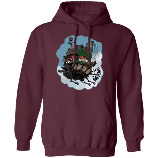 Howl's Moving Castle Poster - Howl’s Moving Castle Classic Color Hoodie-Apparel, Hoodie, Howl's Moving Castle, Howl's Moving Castle Poster