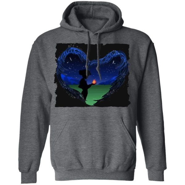 Howl's Moving Castle Actors - Howl’s Moving Castle – Howl meets Calcifer Classic Hoodie-Apparel, Hoodie, Howl's Moving Castle, Howl's Moving Castle Actors