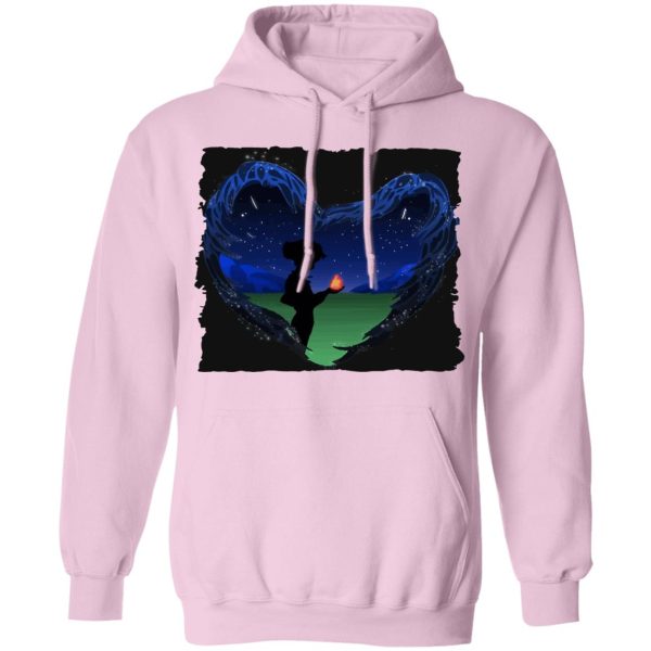 Howl's Moving Castle Actors - Howl’s Moving Castle – Howl meets Calcifer Classic Hoodie-Apparel, Hoodie, Howl's Moving Castle, Howl's Moving Castle Actors