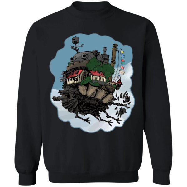 Christian Bale Howl's Moving Castle - Howl’s Moving Castle Classic Color Sweatshirt-Apparel, Christian Bale Howl's Moving Castle, Howl's Moving Castle, Sweatshirt