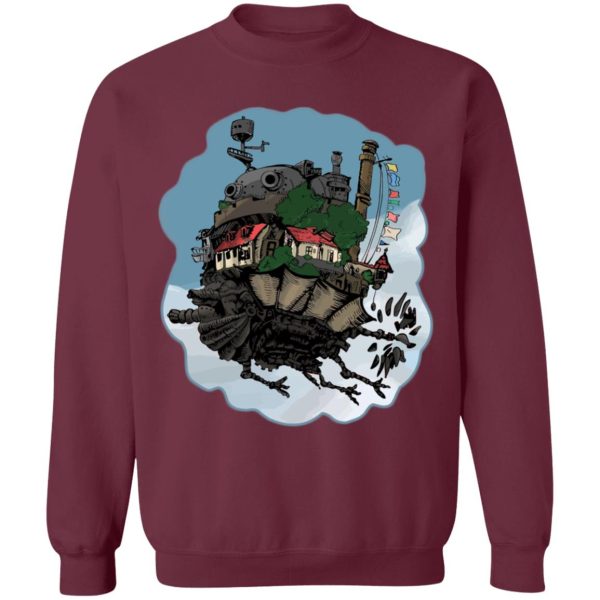 Christian Bale Howl's Moving Castle - Howl’s Moving Castle Classic Color Sweatshirt-Apparel, Christian Bale Howl's Moving Castle, Howl's Moving Castle, Sweatshirt