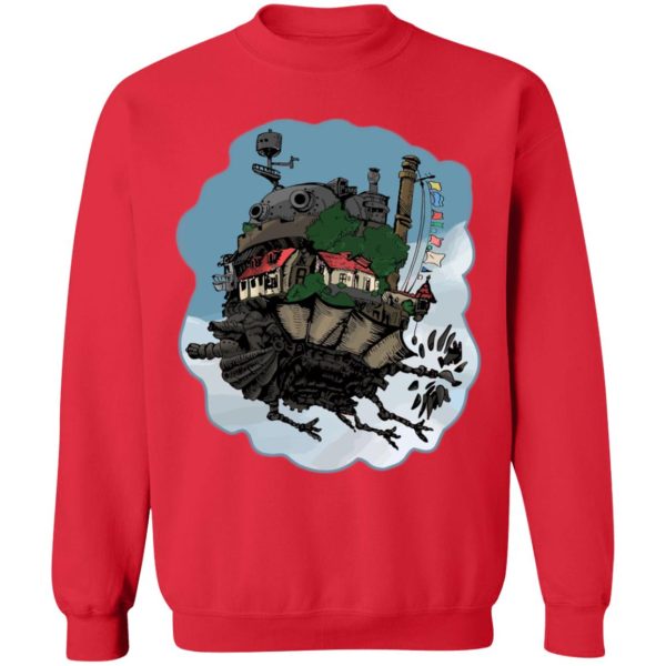 Christian Bale Howl's Moving Castle - Howl’s Moving Castle Classic Color Sweatshirt-Apparel, Christian Bale Howl's Moving Castle, Howl's Moving Castle, Sweatshirt