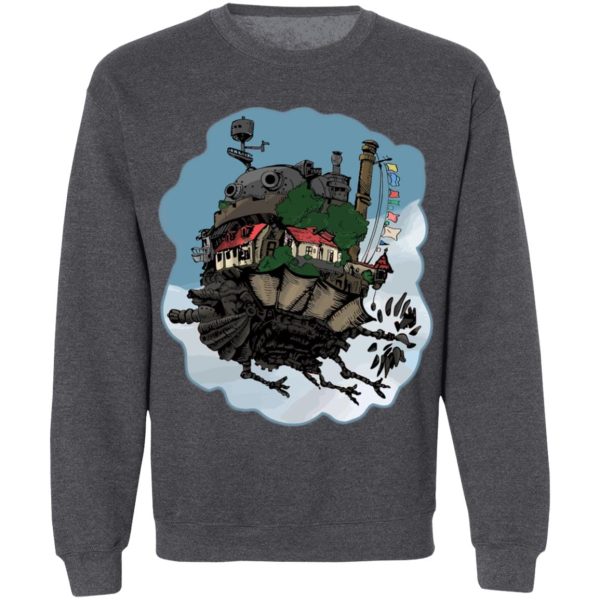 Christian Bale Howl's Moving Castle - Howl’s Moving Castle Classic Color Sweatshirt-Apparel, Christian Bale Howl's Moving Castle, Howl's Moving Castle, Sweatshirt