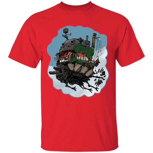 Howl's Moving Castle Showtimes - Howl’s Moving Castle Classic Color T Shirt-Apparel, Howl's Moving Castle, Howl's Moving Castle Showtimes, Tshirt